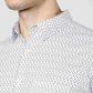 Park Avenue Men Medium Blue Printed Slim Fit Party Shirt