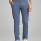 Parx Men Medium Blue Printed Tapered Fit Casual chinos