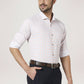 Park Avenue Men Medium Blue Checks Slim Fit Party Shirt