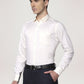 Park Avenue Men Light Yellow Solid Slim Fit Work Shirt