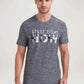 Parx Men Medium Grey Printed Regular Fit Casual T-Shirt