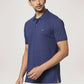 Park Avenue Men Blue Solid Slim Fit Casual Polo