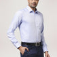 Park Avenue Men Medium Blue Solid Regular Fit Work Shirt