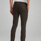 Parx Men Dark Green Printed Super Slim Fit Work Trouser