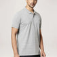 Park Avenue Men Medium Grey Solid Slim Fit Casual Polo
