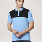 Park Avenue Men Medium Blue Solid Slim Fit Casual Polo