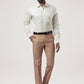 Raymond Men Light Yellow Solid Regular Fit Work Shirt