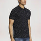 Parx Men Blue Printed Regular Fit Casual Polo