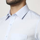 Park Avenue Men Light Blue Solid Regular Fit Work Shirt