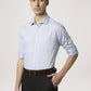 Park Avenue Men Medium Blue Solid Slim Fit Work Shirt