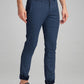 Parx Men Blue Printed Super Slim Fit Casual chinos