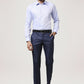 Park Avenue Men Medium Blue Solid Regular Fit Work Shirt
