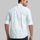 Men Slim Fit Light Green Shirt