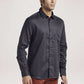 Parx Men Blue Printed Slim Fit Casual Shirt
