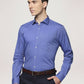 Park Avenue Men Blue Solid Slim Fit Work Shirt