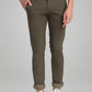 Parx Men Medium Green Printed Tapered Fit Casual chinos