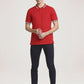 Colorplus Men Medium Red Solid Tailored Fit Casual T-Shirt