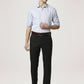 Park Avenue Men Medium Blue Solid Slim Fit Work Shirt