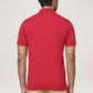 Park Avenue Men Medium Red Solid Slim Fit Casual Polo