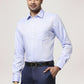 Park Avenue Men Medium Blue Solid Regular Fit Work Shirt