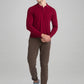Parx Men Dark Brown Printed Tapered Fit Work Trouser