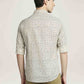 Parx Men Medium Fawn Printed Slim Fit Casual Shirt