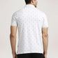 Parx Men Light Grey Printed Regular Fit Casual Polo