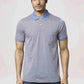 Raymond Men Medium Blue Printed Regular Fit Casual T-Shirt