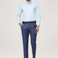 Park Avenue Men Medium Blue Checks Slim Fit Casual Shirt