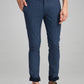 Parx Men Blue Printed Super Slim Fit Casual chinos