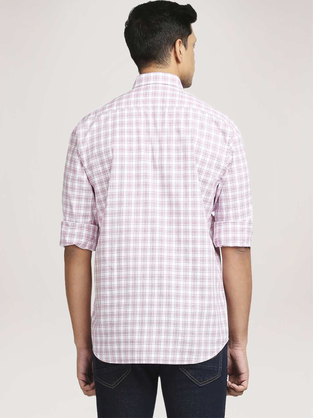 Colorplus Men  Checks Tailored Fit Shirt