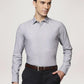 Park Avenue Men Medium Grey Solid Slim Fit Work Shirt