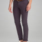 Parx Men Dark Grey Solid Tapered Fit Work chinos