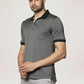 Raymond Men Black Solid Regular Fit Casual T-Shirt