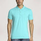 Parx Men Medium Green Solid Regular Fit Casual Polo