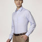 Park Avenue Men Light Blue Solid Regular Fit Work Shirt