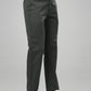 Raymond Men Dark Grey Solid Slim Fit Work chinos