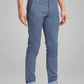 Parx Men Medium Blue Printed Tapered Fit Casual chinos
