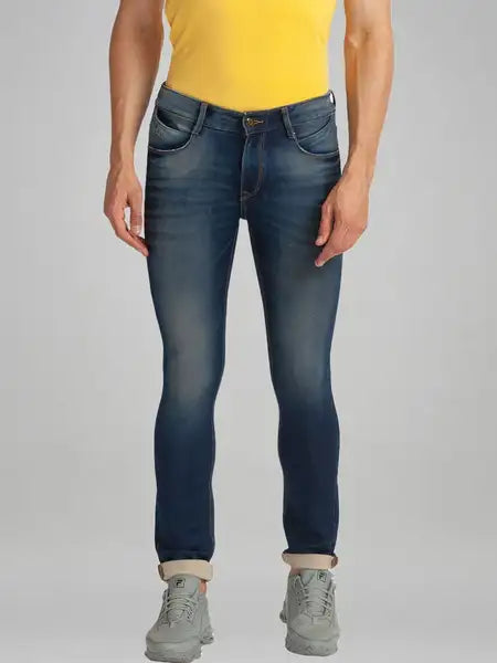 Parx Men Blue Solid Skinny Fit Casual Jeans