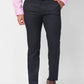 Raymond Men Black Structure Slim Fit Polyester Blend Trouser