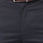 Raymond Men Black Structure Slim Fit Polyester Blend Trouser