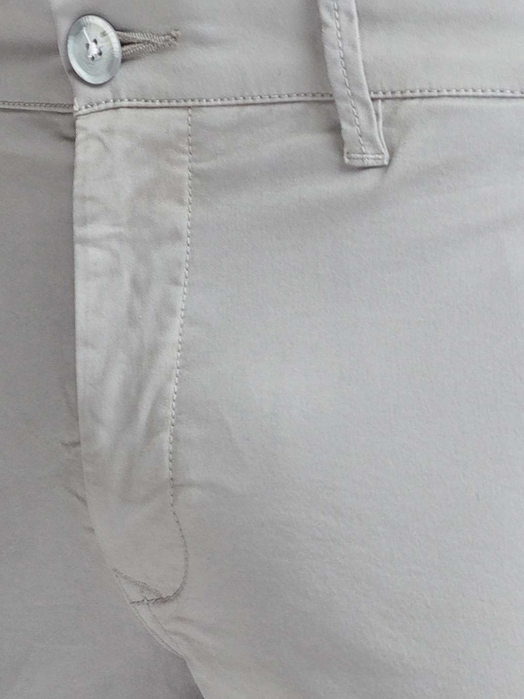 Parx Men Medium Grey Solid Super Slim Fit Work Trouser