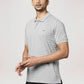 Park Avenue Men Medium Grey Solid Slim Fit Casual Polo