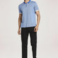 Colorplus Men Light Blue Stripe Tailored Fit Casual T-Shirt