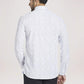 Parx Men Light Blue Printed Slim Fit Casual Shirt