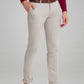 Parx Men Medium Grey Solid Tapered Fit Work Trouser