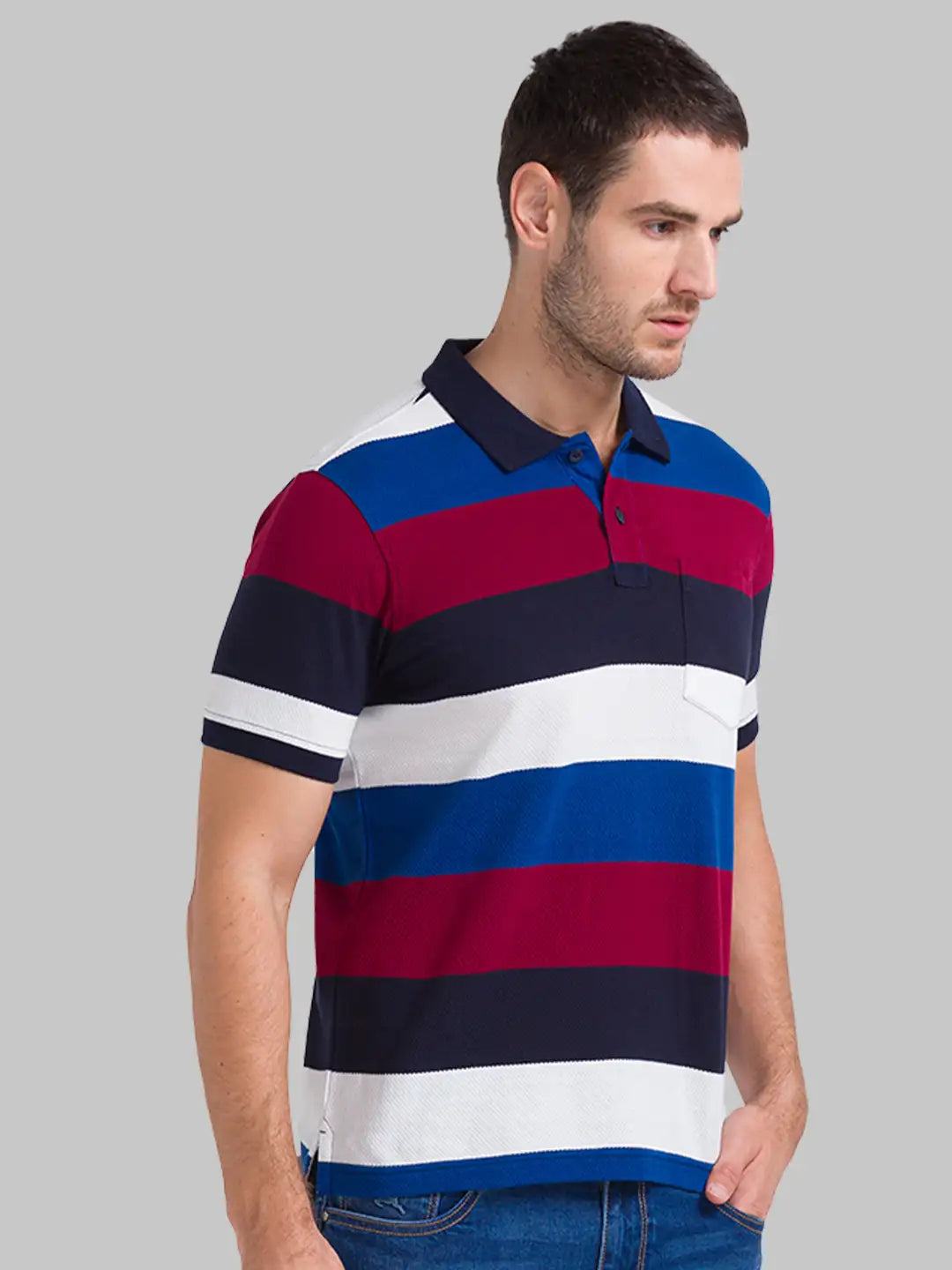 Men Regular Fit Dark Petrol Polo