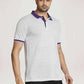 Colorplus Men Medium Violet Printed Tailored Fit Casual T-Shirt