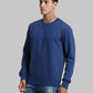 Men Tailored Fit  Green Sweatshirt
