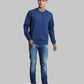 Men Tailored Fit  Green Sweatshirt